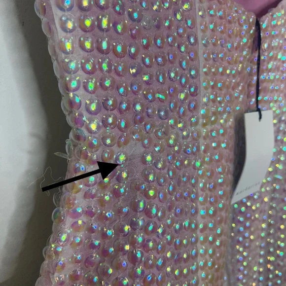 Markarian Ginevra Sequin pink midi Dress size 0 NEW! New with tags!